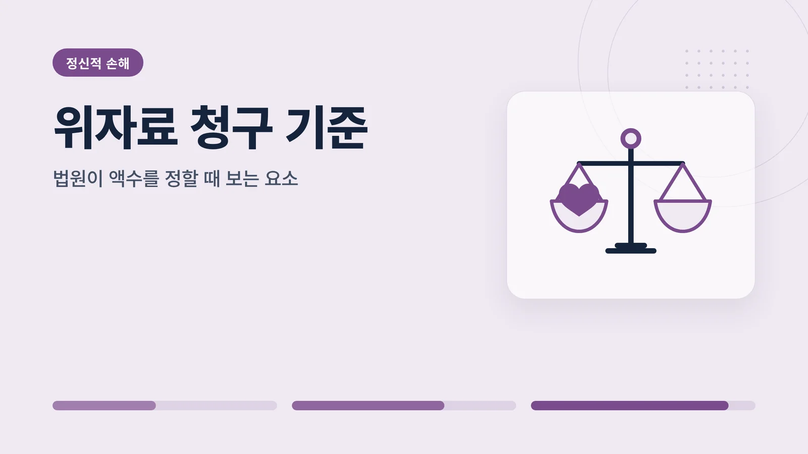 위자료 청구 기준