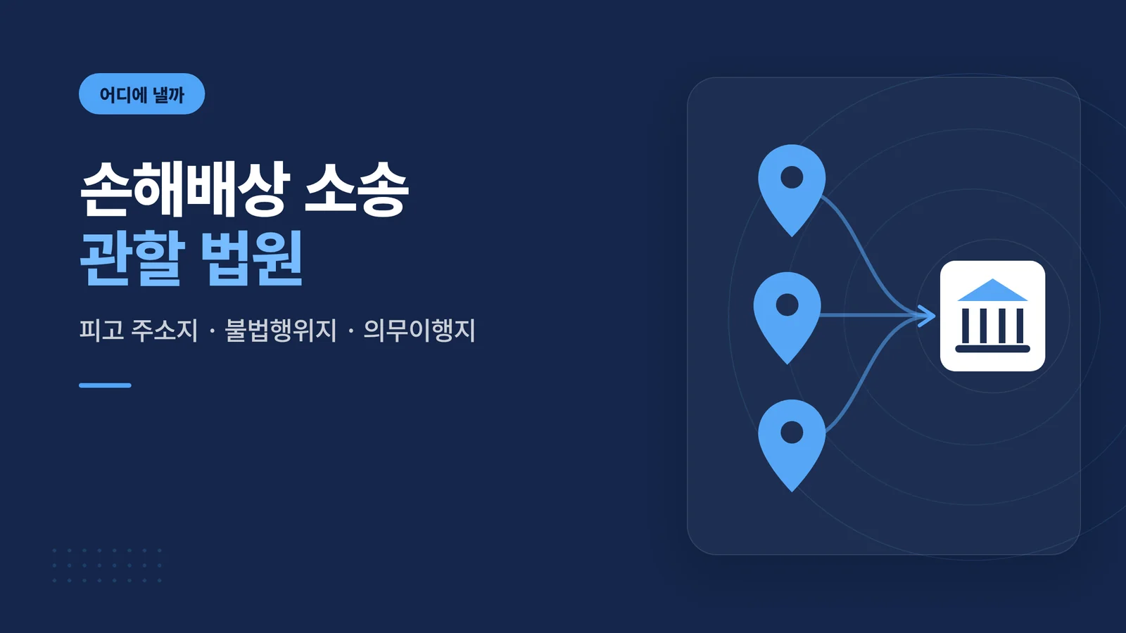손해배상 소송 관할 법원